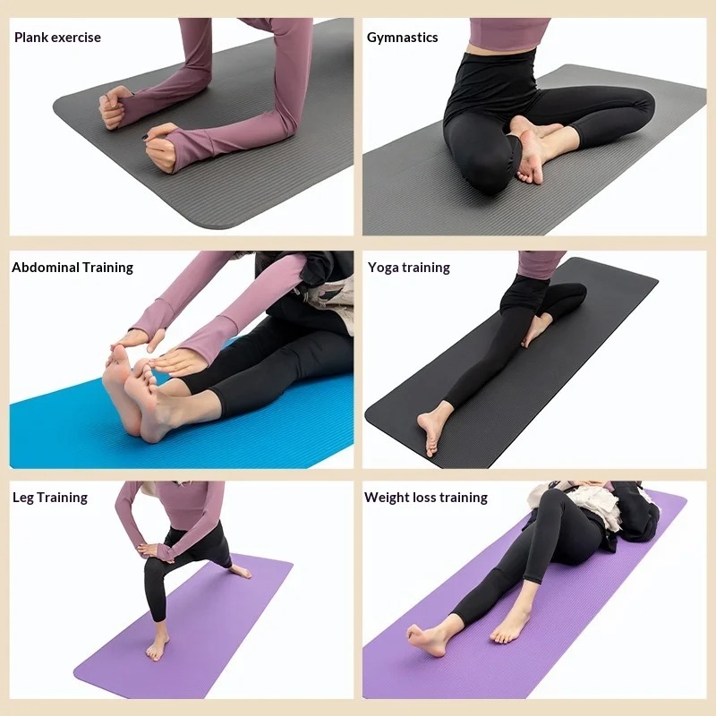 Pilates Yoga Home - Ekstra Kalın Kaymaz Yoga Matı Darbe