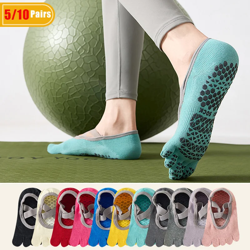 Pilates Yoga &A - 5/10 çift kadın pamuklu Yoga beş