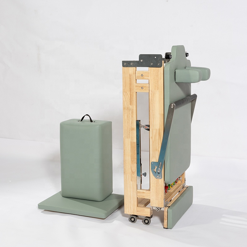 Pilates Yoga Machine - Özel Deri Renkli Katlanabilir Çerçeveli Yataklı